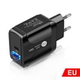 thumbnail image 3 of Eu Qc 3.0 Quick Charger 18w Usb Pd Plug Two Power Ports Travel Charger For Phone, 3 of 5
