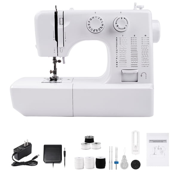 818 Mini Electric Sewing Machine 45 Stitches Household Multifunctional Sewing Machine US Plug