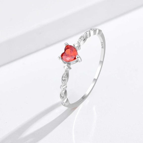 YYKihy 2024 Love Ring Ring With Heart Set Diamond Zircon Ring