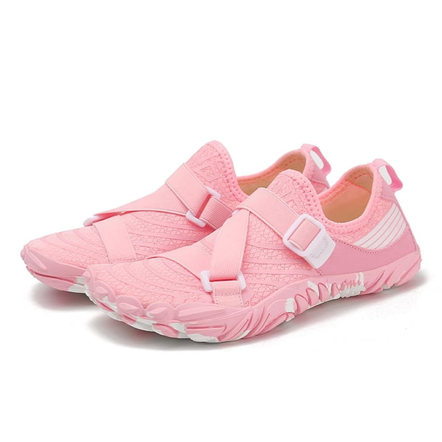 WDOplteas Aqua Shoes Buceo Transpirables Correr para Mujeres Y Hombres (Pink41)