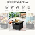 thumbnail image 2 of 21.8in Wide Outdoor Table - All - weather Wicker - Garden and Backyard Use / Withstands Harsh Conditions, 2 of 6