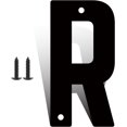 thumbnail image 1 of 12 Inch Modern Metal House Numbers, Metal Letter, Black Door Number, Metal Mailbox Numbers and Letters, Metal House Address Letters and Numbers for Outside Signs (R), 1 of 8