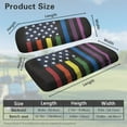 thumbnail image 3 of Psesaysky Golf Cart Seat Covers for Club Car Front and Rear Seat Cushion, LGBT Rainbow Flag Universal Fit for Women Men Ezgo Golf Cart Accessories, Breathable & Easy to Clean, 3 of 8