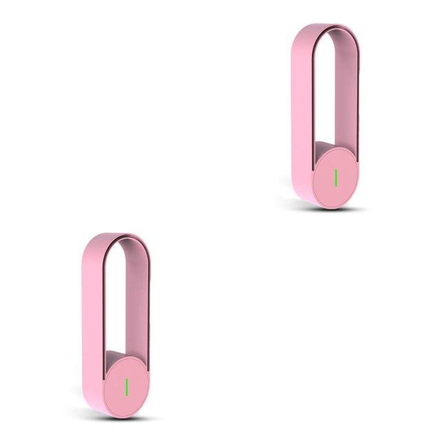 Billuyoard Ambientador de aire para coche y Hotel en casa, herramienta de eliminación de olores de polvo portátil de iones negativos para baño, ionizador Rosado 2piezas Billuyoard CBP161325