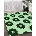 thumbnail image 3 of Ahgly Tapis d'Intérieur Lavable en Machine Carré Transitionnel Vert Forêt Foncé, 4 Pieds Carré, 3 of 7