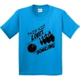 thumbnail image 3 of Inktastic This Kid Loves Bowling Youth T-Shirt, 3 of 5