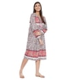 thumbnail image 3 of Oussum Women Floral Summer Midi Dresses Plus Size Casual Dress Online, Pink Size 3X, 3 of 7