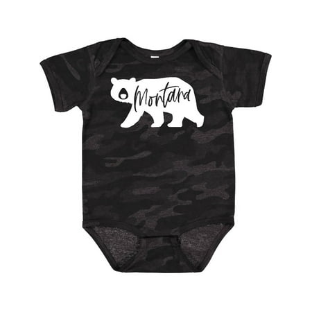 

Inktastic Montana White Bear Silhouette Boys or Girls Baby Bodysuit