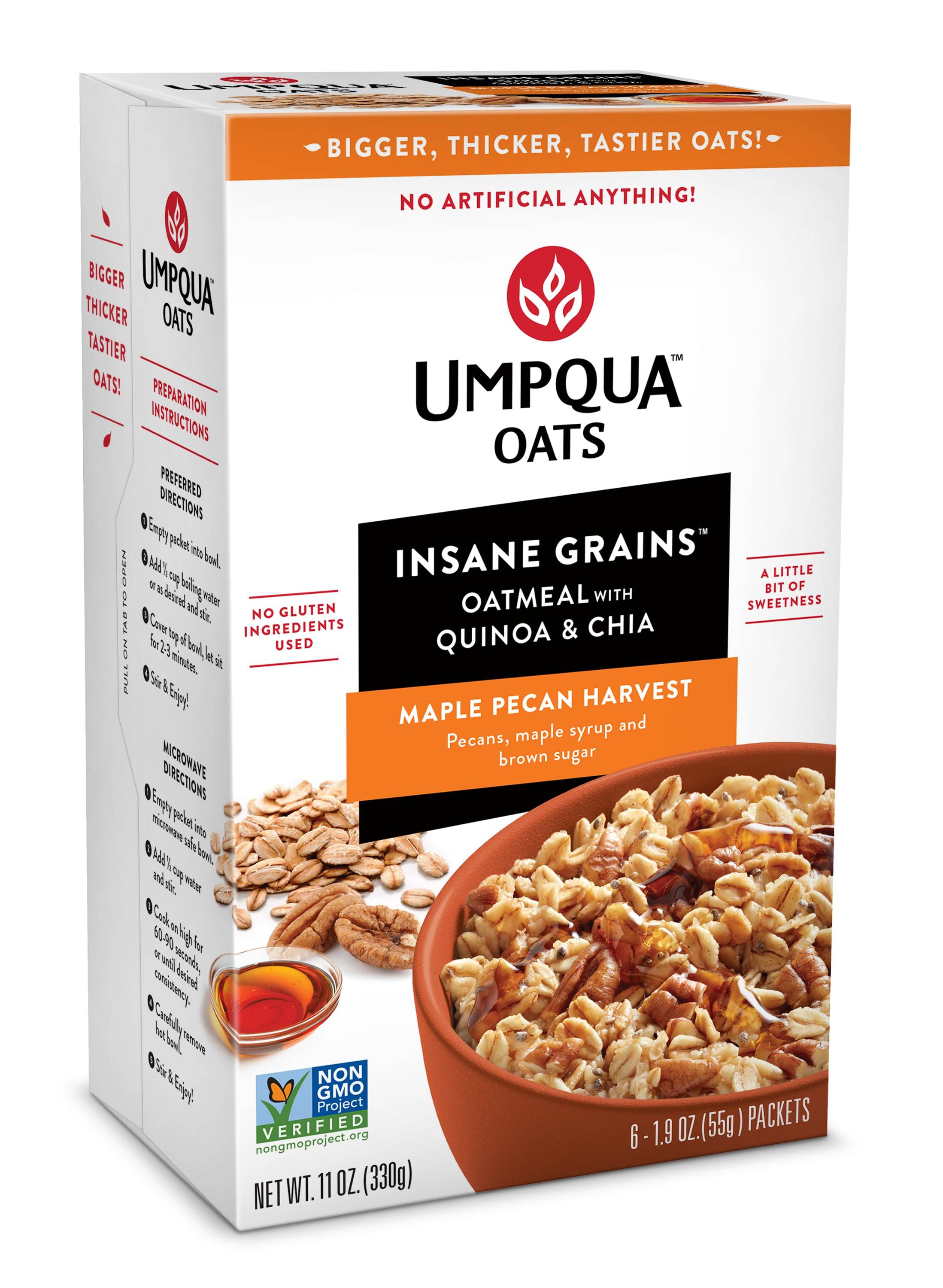 Umpqua Oats, Maple Pecan Harvest, 11.6 oz, (8 count)