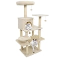 thumbnail image 7 of Pefilos 58" Multi-Level Cat Tree, Soft Plush & Padded Top Perch, Condo & Sisal Scratching Posts, Beige, 7 of 7