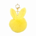 thumbnail image 3 of Cute Rabbit Ear Toy Plush Toy Keychain Pendant Schoolbag Backpack Hanging Ornament Bag Charm Furry Ball Toy Small Gift, 3 of 11