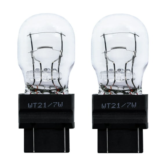 WT21/7W Rear Brake Tail Turn Signal Lights Halogen Automotive Bulb 2 Pack