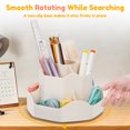 thumbnail image 2 of ZIVACATE 360° Rotating Pen Pencil Holder for Desk Organizers Spinning Pencil Holder for Office,Beige, 2 of 7