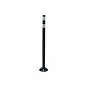 Cortina 04-36BWG 36" Tubular Delin Black Post - (2)3" White High Intensity Prismatic Collars (5 Pack)