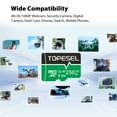 thumbnail image 4 of 256GB Micro SD Card with Adapter TOPESEL Memory Cards A1 V30 U3 Class 10 TF Cards, 4 of 8