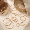 thumbnail image 2 of YOUNGYUE Silver Plated CZ Hoop Earrings for Women, Hypoallergenic Rhinestone Earrings, Jewelry Gifts,70mm, 2 of 6