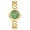 goldgreen, variant on Women's Analog Quartz Round Watch: Detachable Strap Bar Scale Luminous Hands Rhinestone Dial - for Casual Business
