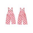 thumbnail image 2 of BemeyourBBs Toddler Baby Girl Valentines Day Outfit Heart Overalls Romper Print Sleeveless Pants Jumpsuit with Pockets Spring Summer Clothes, 2 of 9