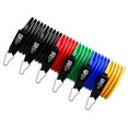 thumbnail image 4 of Juego de 11 bandas de resistencia de fuerza máxima de 200 lb para gimnasio en bolsa para entrenamientos en casa y en la oficina, incluye anclaje para puerta y correa para piernas, 4 of 8