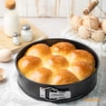 thumbnail image 4 of CHEFMADE Non-Stick 10-inch Round Springform Cake Pan Cheesecake Leak Proof Baking Pan(Black), 4 of 6