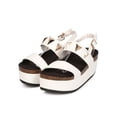 thumbnail image 5 of Bumper EC51 Women Leatherette Open Toe Platform Slingback Footbed Sandal, 5 of 5