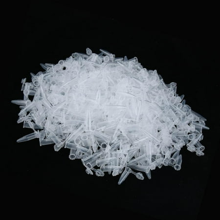 

500 Pieces 1.5ml Conical Bottom Plastic Micro Centrifuge Vial Graduated Temperature Resistant