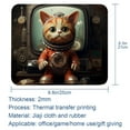 thumbnail image 5 of Cat Square 8.3x9.8 Inch Non-Slip Rubber Bottom Printed Desk Mat Gaming Mousepad Mouse Mat for Office and Gaming, 5 of 6