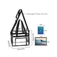 thumbnail image 4 of Luxtrada Clear Bag Stadium Approved, Clear Stadium Bag for Women and Men, Clear Tote Bag for Festival Work Sport (Gray), 4 of 8