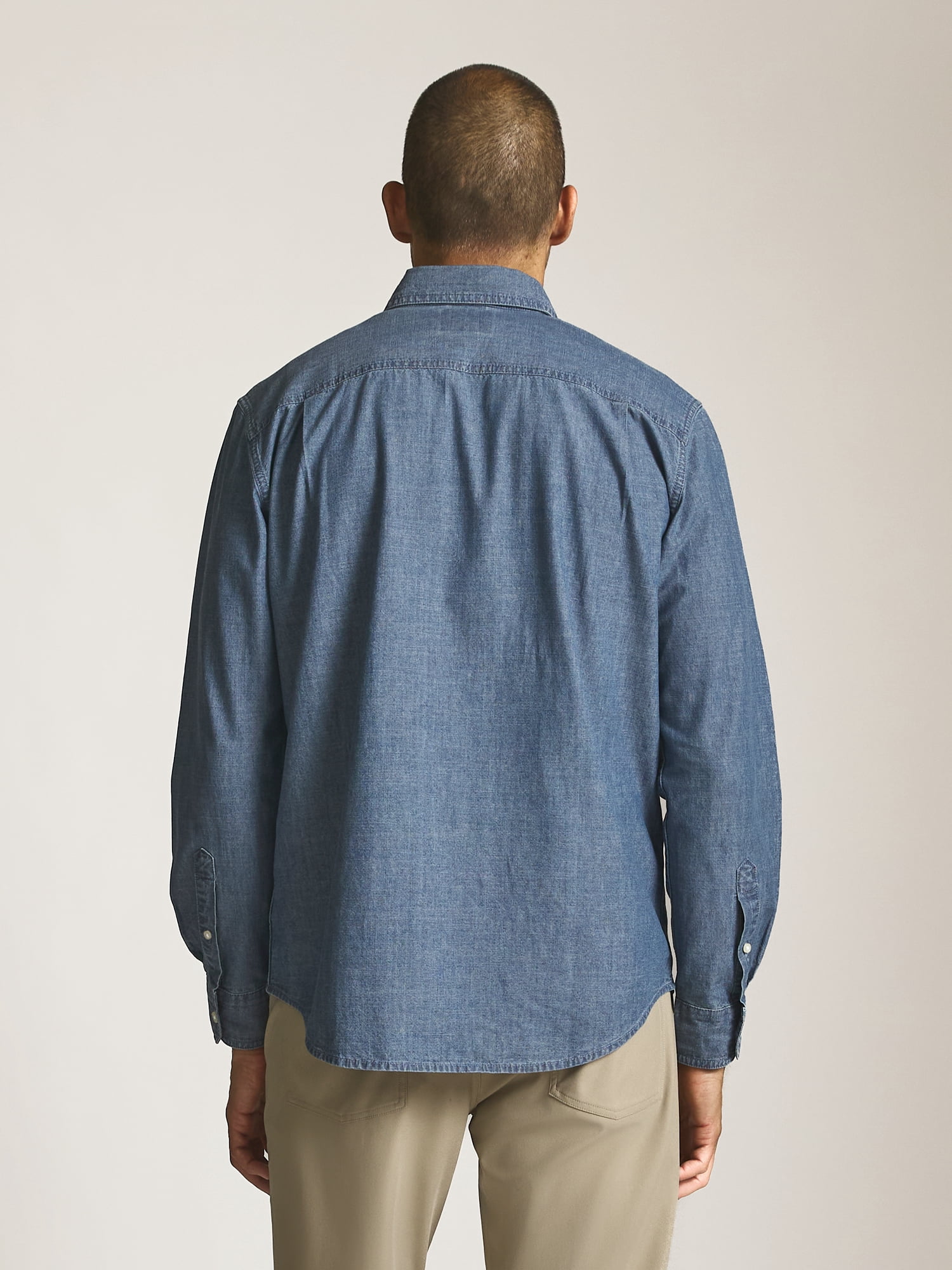 Chaps Men’s and Big Men’s Heritage Cotton Chambray Shirt, Sizes S–2XL