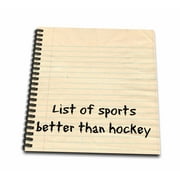 3dRose List of sports better than hockey - Mini Notepad, 4 by 4-inch