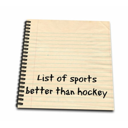 3dRose List of sports better than hockey - Mini Notepad, 4 by 4-inch