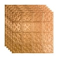 thumbnail image 1 of FASÄDE Traditional 10 Decorative Vinyl 2ft x 2ft Lay in Ceiling Panel in Polished Copper (5 Pack), 1 of 5