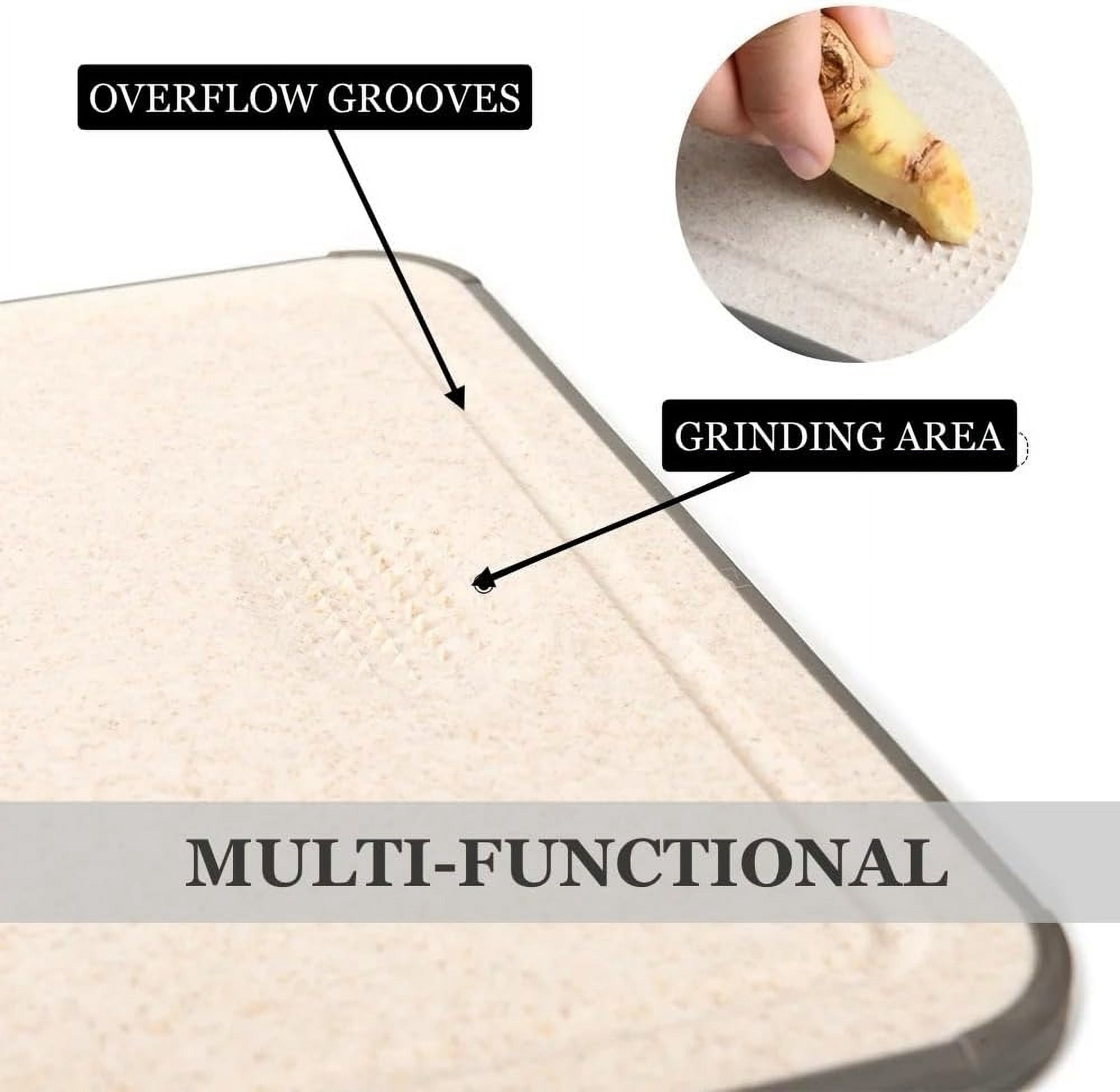 304 Stainless Steel Cutting Board with Built-In Knife Sharpener & Garlic Grinder | Scratch-Resistant Mesh Design, Double-Sided Chopping Board, Dishwasher Safe | Non-Slip, Non-Toxic, Food Grade 14.5"