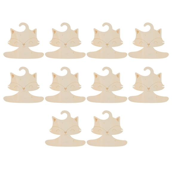 10 Pcs Kids Clothes Hanger Wood Hangers Play Pants Toddler Baby