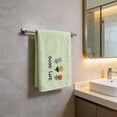 thumbnail image 5 of Kyusrd Velvet Hand Towels for Bathroom,Cotton Soft Absorbent Decorative Hand Towel for Face Spa Bath Gym Kitchen,Green,34x74cm, 5 of 6