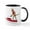 White/Black Inside, variant on CafePress - Sock Monkey Jet Ski Coffee Mug - 11 oz Ceramic Mug - Novelty Coffee Tea Cup
