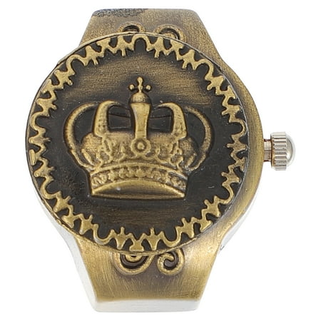 

1Pc Stylish Finger Watch Ring Decorative Watch Crown-shaped Finger Watch