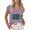 Purple, variant on Women's Sleeveless V-Neck Graphic Tee Unique Duck Illustration Inspirational Quote Summer Top