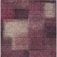 thumbnail image 5 of HomeRoots 584290 3 x 5 ft. Abstract Washable Indoor & Outdoor Rectangle Area Rug, Plum, Mauve & Beige, 5 of 5