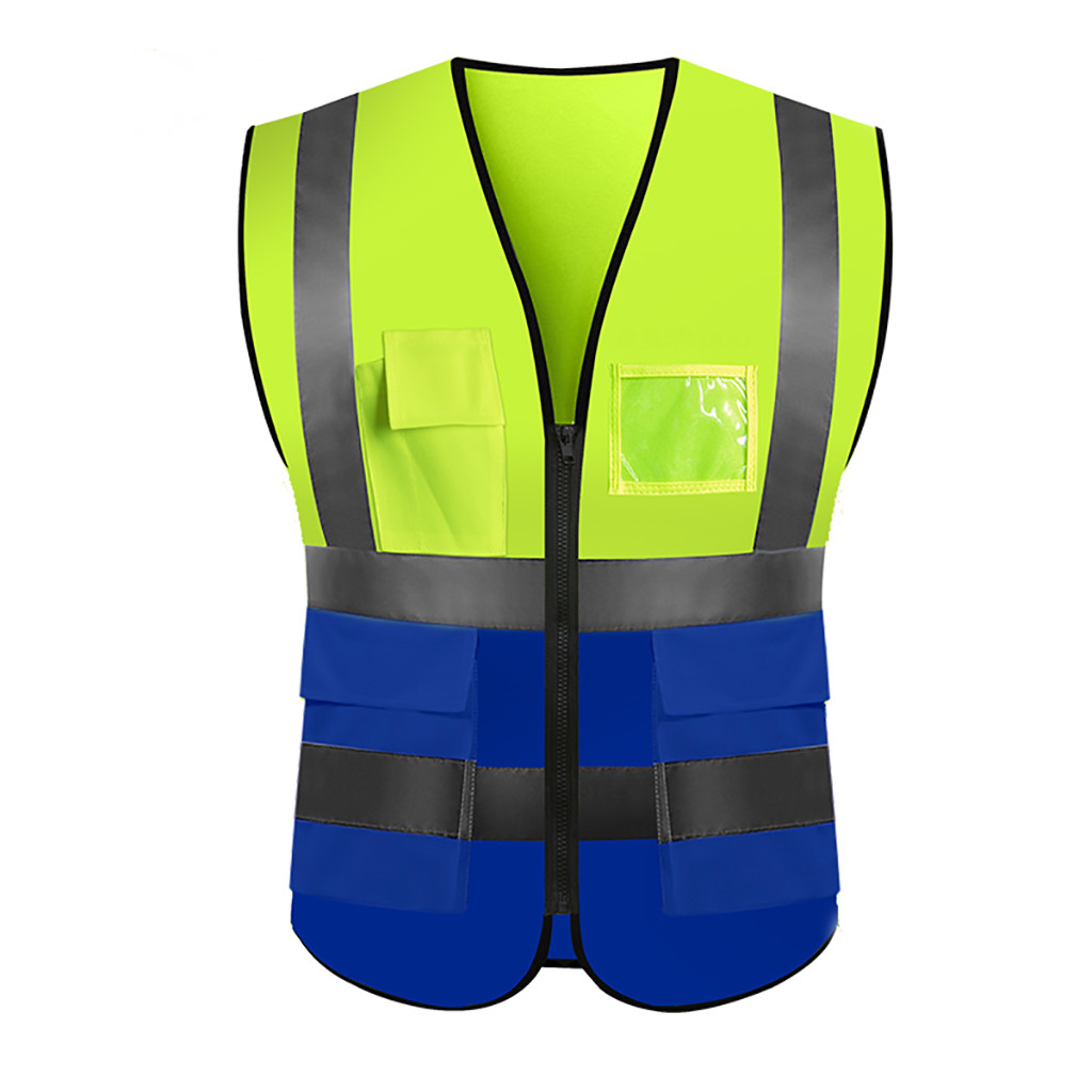 Reflective Safe Security High Visibility Vest Gear Jacket Night Running