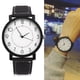thumbnail image 4 of Reloj de pulsera de cuarzo para hombre y mujer, correa redonda de PU, reloj de pulsera con esfera grande (esfera simple), 4 of 8