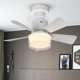 thumbnail image 2 of E27 Socket Fan Light Timing Wireless Ventilador Techo Regulable Control Remoto Y Aplicación Con Pantalla para Sala Estar, 2 of 9