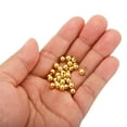 thumbnail image 4 of Uxcell 5mm 18K Gold Filled Spacer Beads for Jewelry Making, 260 Pack Metal Round Beads Brass Beads, Golden, 4 of 6