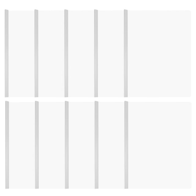 SHISUYAN 10 Pcs Dossiers de Rapport Étudiant Tringle à Tirer Dossiers Pinces de Rangement Transparentes