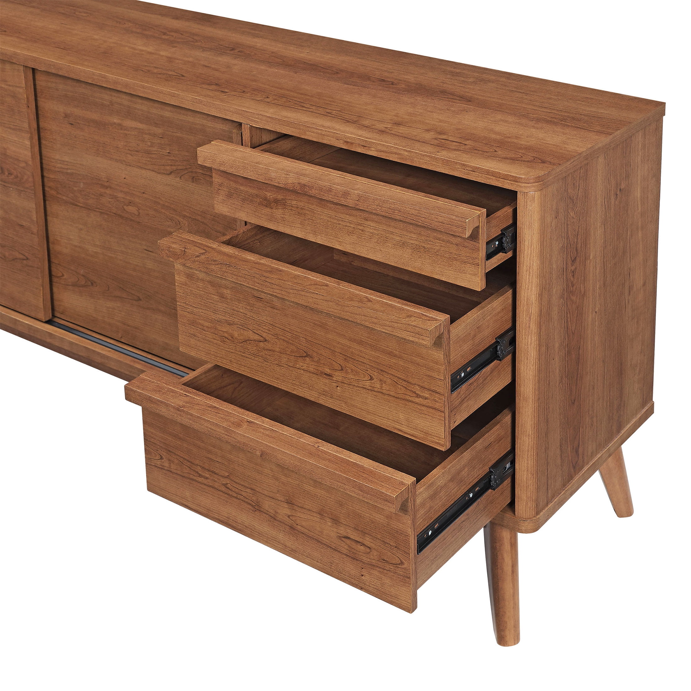 Better Homes & Gardens Greyson TV Stand for TVs up to 70”, Acorn Finish