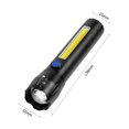 thumbnail image 3 of Lámpara Linterna portátil Zoom telescópico Impermeable Linterna de mano Recargable por USB Sywqhk Para estrenar, 3 of 8