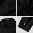 thumbnail image 5 of INCERUN Men's Long Sleeve Elegant Dress Shirts Solid Color Formal Office Shirts, 5 of 5