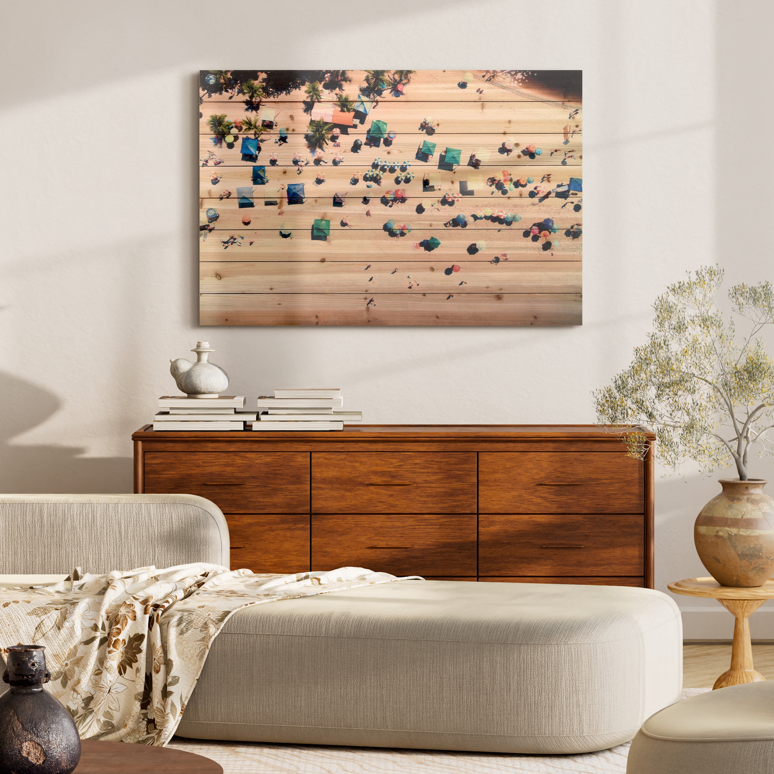 Empire Art Direct Beach Print on Solid Wood Wall Art, 30" x 45", Ready to Hang