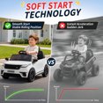 thumbnail image 2 of UBesGoo Licensed Land Rover Ride On Car, 12V Electric Car for Kids, Toddler Car Toy with Remote Control, LED Lights & Bluetooth, Ages 2-5, White, 2 of 10