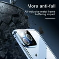 thumbnail image 6 of Case for iPhone14 13 12 11 Pro Max Plus Shockproof Full Lens Protection Double Sided Buckle Magnetic Clear Lens Metal Cover,Silver,for iPhone 13 ProMax, 6 of 6